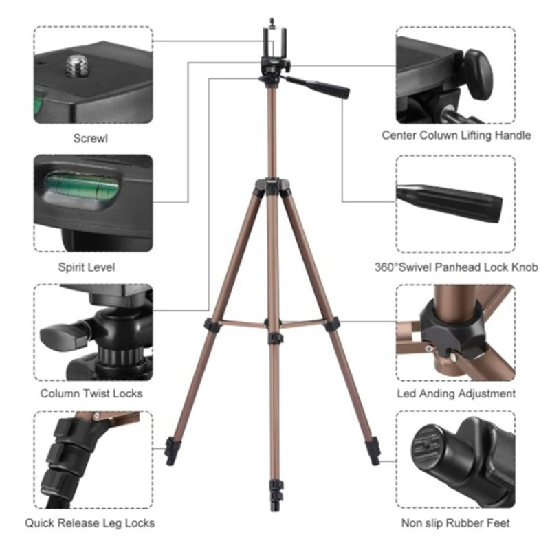 Phone Holder Stand Tripod for Phone and Camera Tripods,Live Tripod
Phone Holder Stand Tripod for Phone and Camera Tripods,Live Tripod