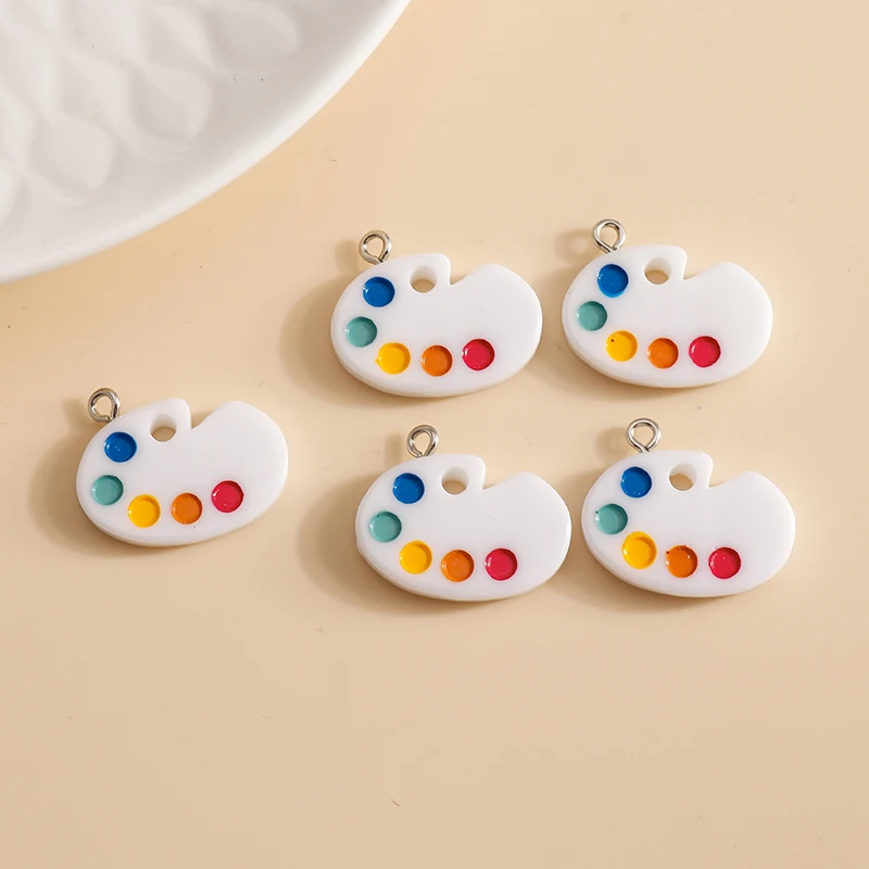 10pcs 23*18mm Cute Enamel Painter Palette Charms DIY for Necklaces Pendants Earrings Making Handmade Craft Jewelry Accessories
10pcs 23*18mm Cute Enamel Painter Palette Charms DIY for Necklaces Pendants Earrings Making Handmade Craft Jewelry Accessories