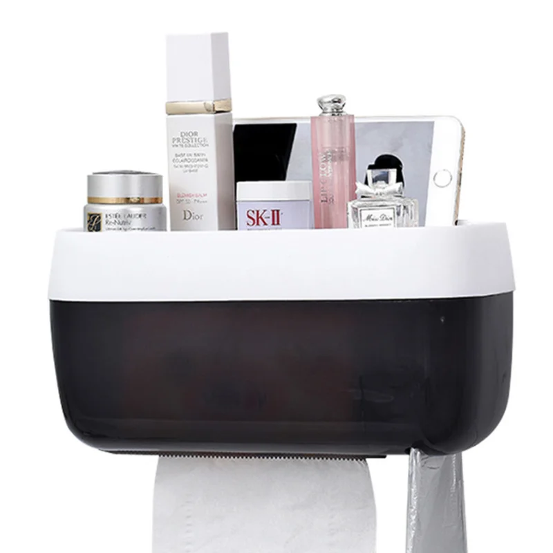 Shelf Waterproof Toilet Paper Holder Bathroom Tissue Roll Box Wall Mount Free Drilling Can Hold Telephone Towels Rolling Paper
Shelf Waterproof Toilet Paper Holder Bathroom Tissue Roll Box Wall Mount Free Drilling Can Hold Telephone Towels Rolling Paper
