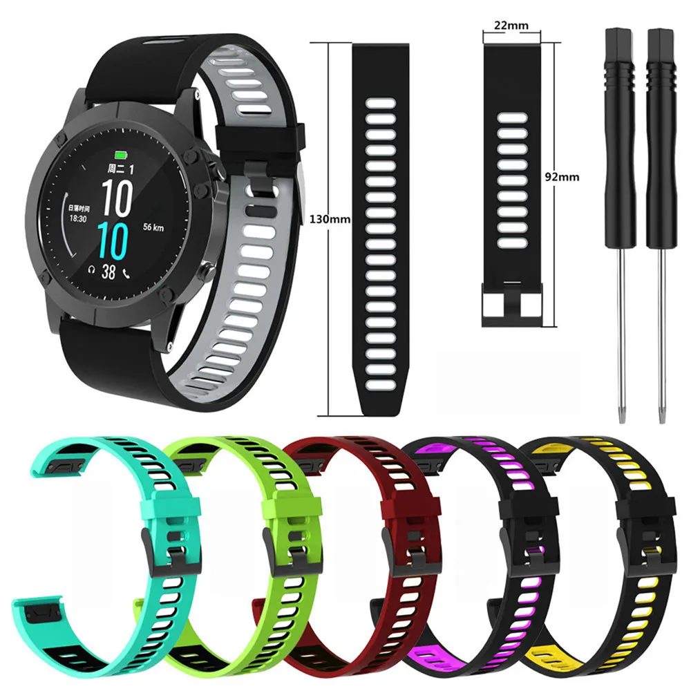 Ремешок для часов двухцветный, силиконовый браслет для Garmin Fenix6 Fenix5 Fenix5 Plus Forerunner935, аксессуары для наручных часов
Ремешок для часов двухцветный, силиконовый браслет для Garmin Fenix6 Fenix5 Fenix5 Plus Forerunner935, аксессуары для наручных часов