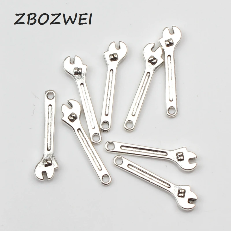 15pcs Charms spanner wrench tool 24*7mm Tibetan Silver Plated Pendants Antique Jewelry Making DIY Handmade Craft
15pcs Charms spanner wrench tool 24*7mm Tibetan Silver Plated Pendants Antique Jewelry Making DIY Handmade Craft