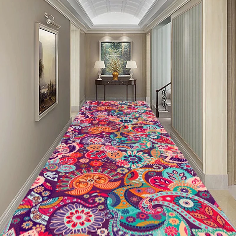 Bohemia Floral Corridor Hallway Rugs Living Room Carpet Moroccan Bedroom Passageway Runner Home Kitchen Mat Anti-skid Doormat
Bohemia Floral Corridor Hallway Rugs Living Room Carpet Moroccan Bedroom Passageway Runner Home Kitchen Mat Anti-skid Doormat
