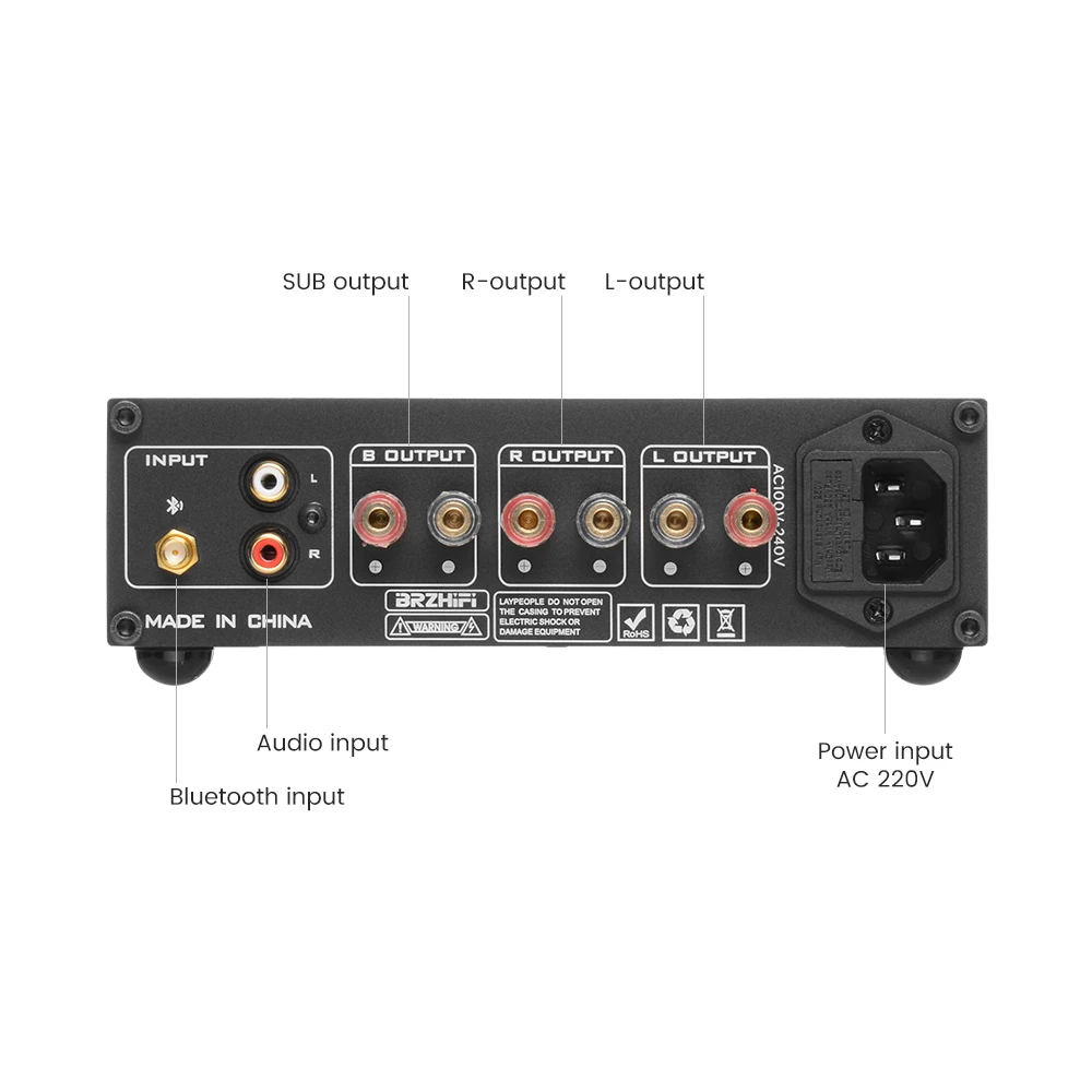 Усилитель звука TPA3255 Bluetooth 5 0 2 1 300 Вт + 150 * Hi-Fi усилитель для домашнего кинотеатра |