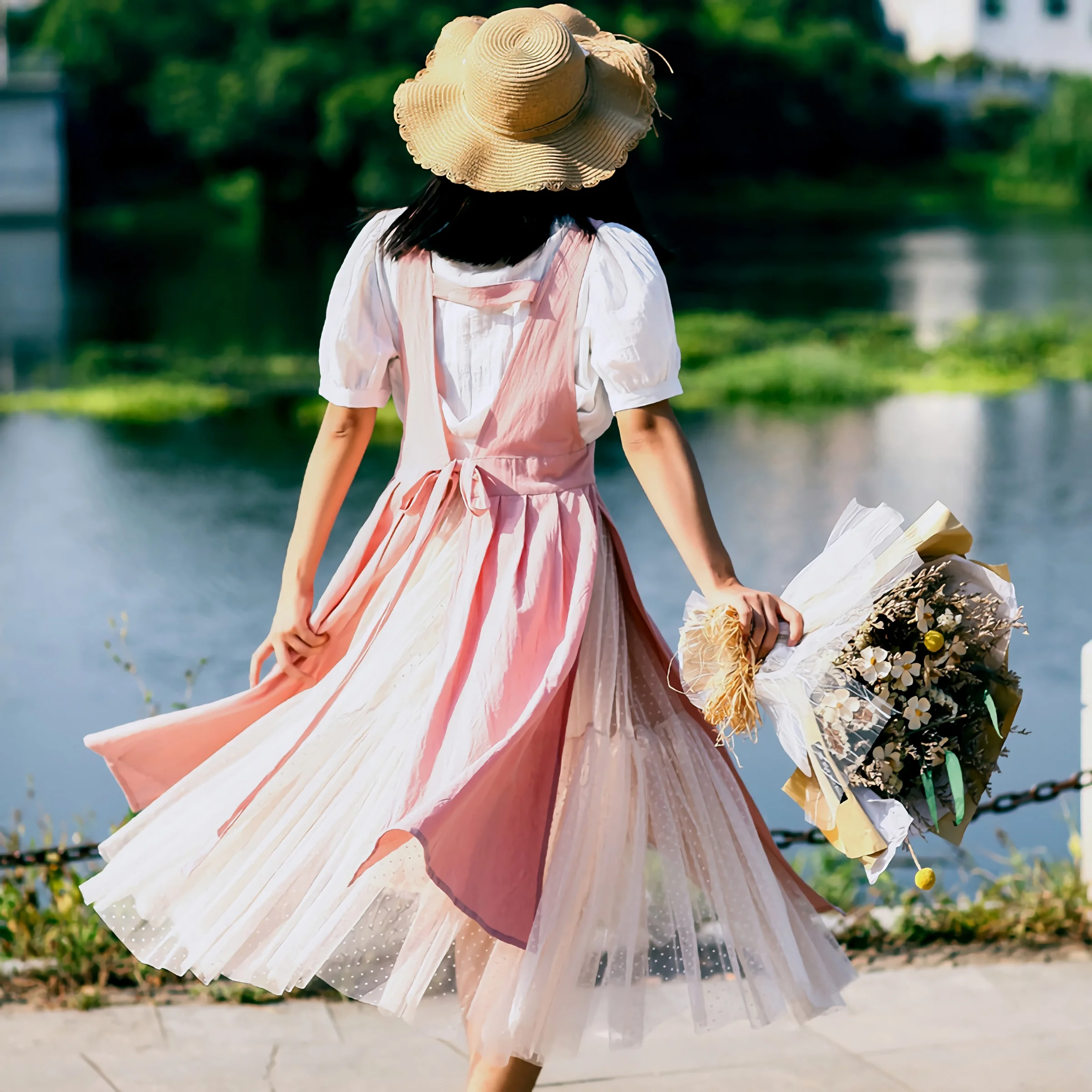 Women Cotton Linen Cross Back Apron Japanese Housework Baking Wrap with Pocket Florist Dress Solid Color Garden Kichen Apron
Women Cotton Linen Cross Back Apron Japanese Housework Baking Wrap with Pocket Florist Dress Solid Color Garden Kichen Apron