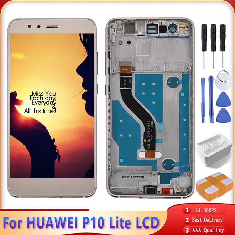 5 2 "Оригинальный ЖК модуль для HUAWEI P10 Lite дисплей сенсорный экран дигитайзер в