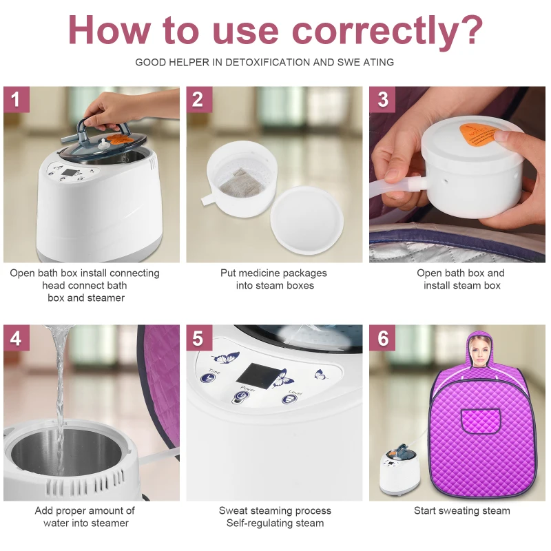 2L Portable Folding Sauna Steamer Pot Cabin Generator Full Body Spa for Weight Loss Detox Therapy for Home Weight Loss 110V/220V
2L Portable Folding Sauna Steamer Pot Cabin Generator Full Body Spa for Weight Loss Detox Therapy for Home Weight Loss 110V/220V