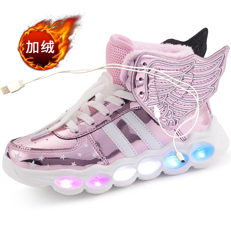 Кроссовки детские зимние с подсветильник кой, хлопковые, с USB-зарядкой
Кроссовки детские зимние с подсветильник кой, хлопковые, с USB-зарядкой