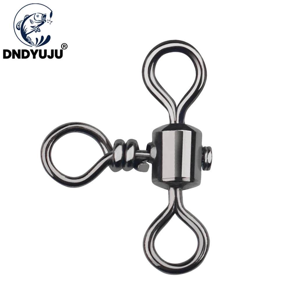 Медный рыболовный коннектор DNDYUJU тройной Вертлюг 10 шт. | Спорт и развлечения