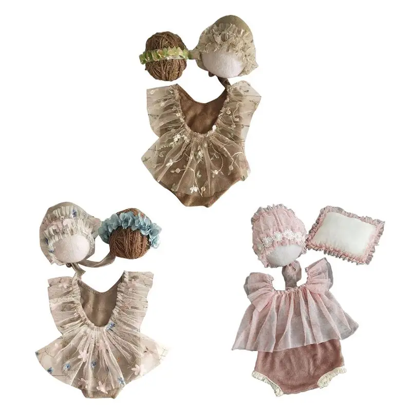 4Pcs Newborn Photography Props Suit Lace Romper Hat Pillow Headband Set Outfits 57BF
4Pcs Newborn Photography Props Suit Lace Romper Hat Pillow Headband Set Outfits 57BF