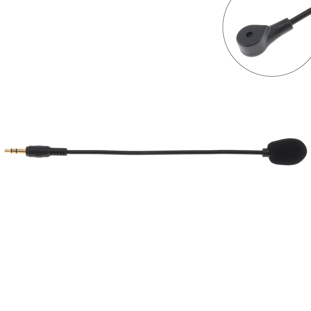 Мини беспроводной 3 5 мм гибкий 190 Пластиковый черный микрофон Микрофон подходит