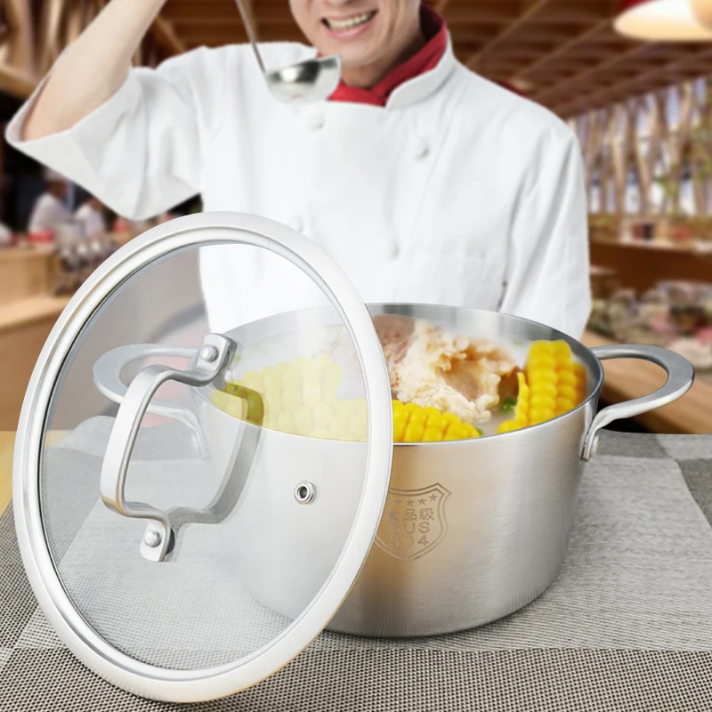 Утолщенная суповая кастрюля 4 л из нержавеющей стали 304 в европейском стиле, трехслойная конструкционная тарелка, подходит для всех видов пе... 
Утолщенная суповая кастрюля 4 л из нержавеющей стали 304 в европейском стиле, трехслойная конструкционная тарелка, подходит для всех видов пе...