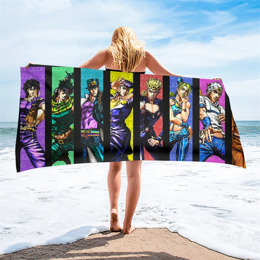 Jojo Bizarre Adventure Ainme Quick Drying Sand Proof Beach Towels Absorbing Bath Shower Towels Travel Surfing Compact Towels 
Jojo Bizarre Adventure Ainme Quick Drying Sand Proof Beach Towels Absorbing Bath Shower Towels Travel Surfing Compact Towels