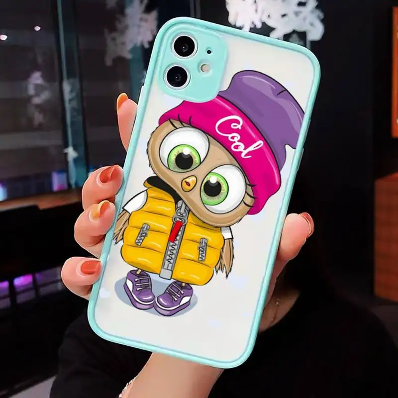 Cute animal Owl Phone Cases matte transparent For iphone 7 8 11 12 plus mini x xs xr pro max cover
Cute animal Owl Phone Cases matte transparent For iphone 7 8 11 12 plus mini x xs xr pro max cover