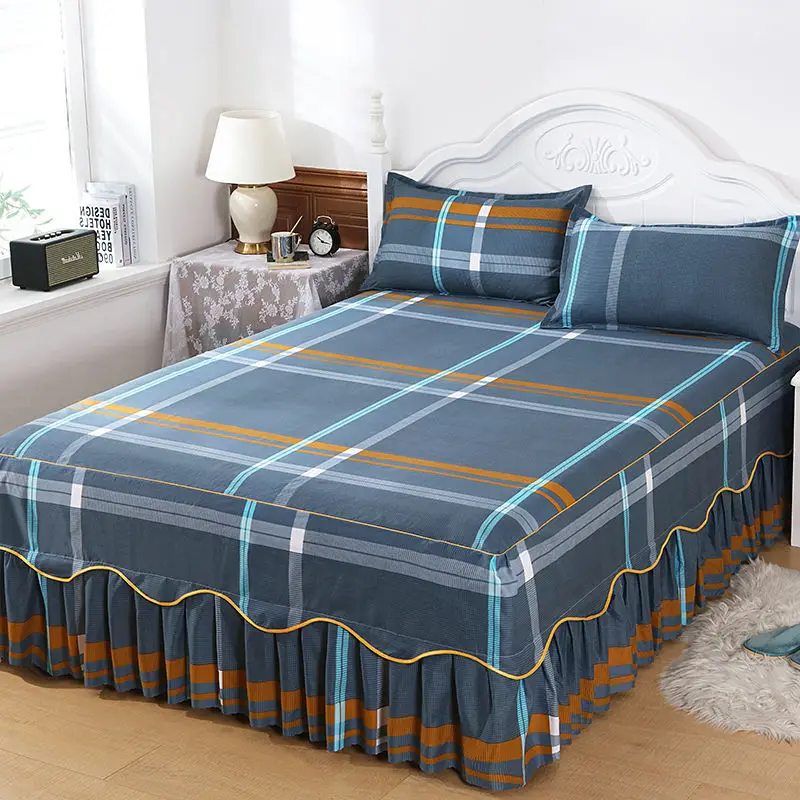 3 Pcs Bedding Set Fitted Sheet Bed with Skirt Linen Sheets Printing Fitted Bed Sheet For Home Mattress Cover With Pillowcases
3 Pcs Bedding Set Fitted Sheet Bed with Skirt Linen Sheets Printing Fitted Bed Sheet For Home Mattress Cover With Pillowcases