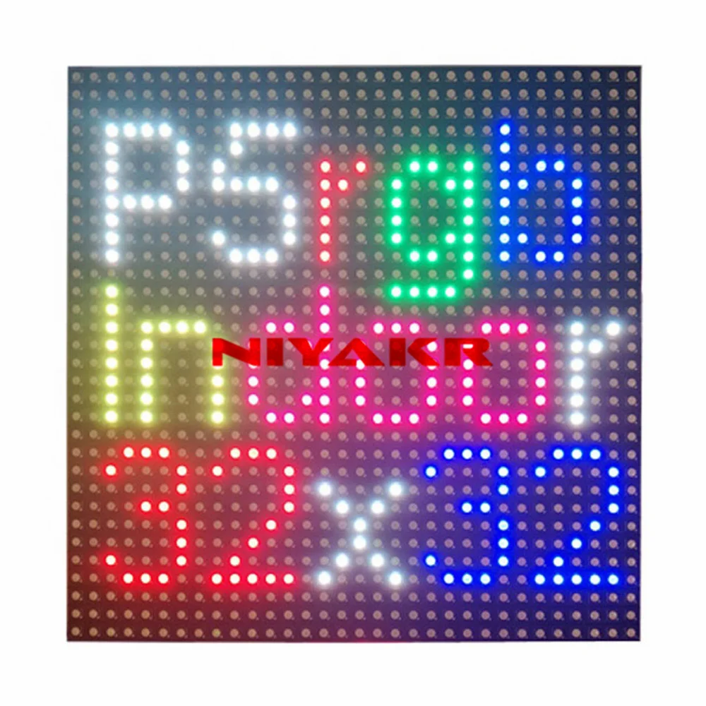 

Полноцветный светодиодный дисплей P5 32x32 пикселей, светодиодный модуль 160x160 мм
