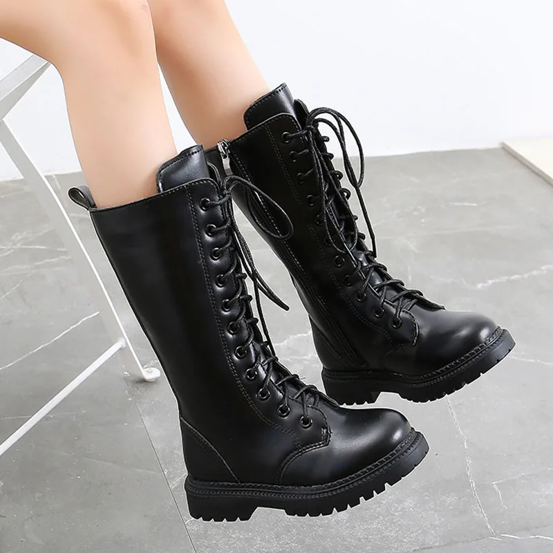 Girls Boots Autumn Winter Children Mid-Calf Fashion Martin Boots PU Leather Rubber Soft Platform Snow Boots Shoes for Girls Kids
Girls Boots Autumn Winter Children Mid-Calf Fashion Martin Boots PU Leather Rubber Soft Platform Snow Boots Shoes for Girls Kids
