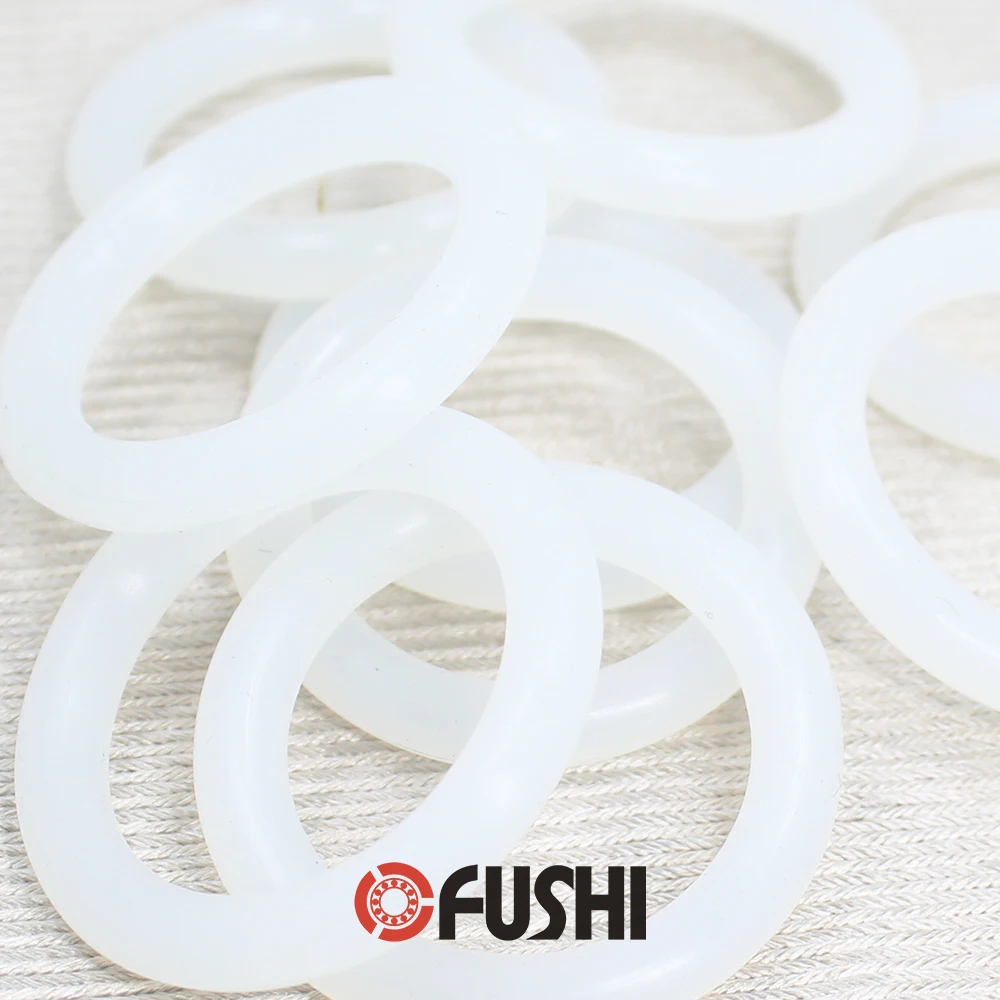 

CS5mm Silicone O RING OD 255/260/265/270/275/280/285/290/295/300*5mm 5PCS ORing VMQ Gasket seal Thickness 5mm ORing White Rubber