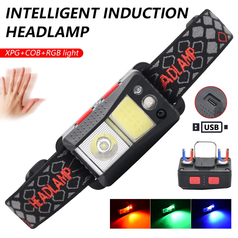 XPG RGB COB 20000lums Hands-free LED Headlamp Powerful Waterproof Head Light USB Rechargeable 9 Modes Camping Torch Light
XPG RGB COB 20000lums Hands-free LED Headlamp Powerful Waterproof Head Light USB Rechargeable 9 Modes Camping Torch Light