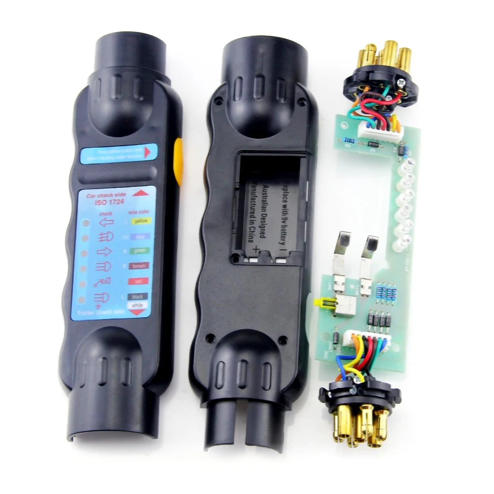12v 7 Pin Car and Trailer Towing Lights Plug and Socket Cable Wiring Circuit Tester
12v 7 Pin Car and Trailer Towing Lights Plug and Socket Cable Wiring Circuit Tester
