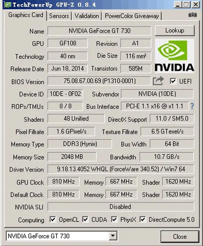 New GT730 2GB DDR3 PCI-E Graphics Card 1U 2U Chassis Available DVI VGA HDMI Interface 12CM Baffle 8CM HTPC Chassis Video Card
New GT730 2GB DDR3 PCI-E Graphics Card 1U 2U Chassis Available DVI VGA HDMI Interface 12CM Baffle 8CM HTPC Chassis Video Card