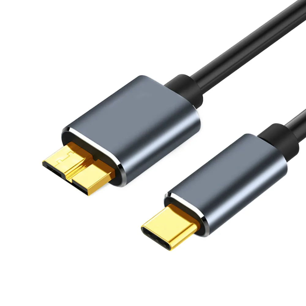 Micro B USB C 3.0 Cable Type C to USB 3.0 Micro B Cable Connector 5Gbps External Hard Drive Disk Cable for Hard Drive Computer
Micro B USB C 3.0 Cable Type C to USB 3.0 Micro B Cable Connector 5Gbps External Hard Drive Disk Cable for Hard Drive Computer