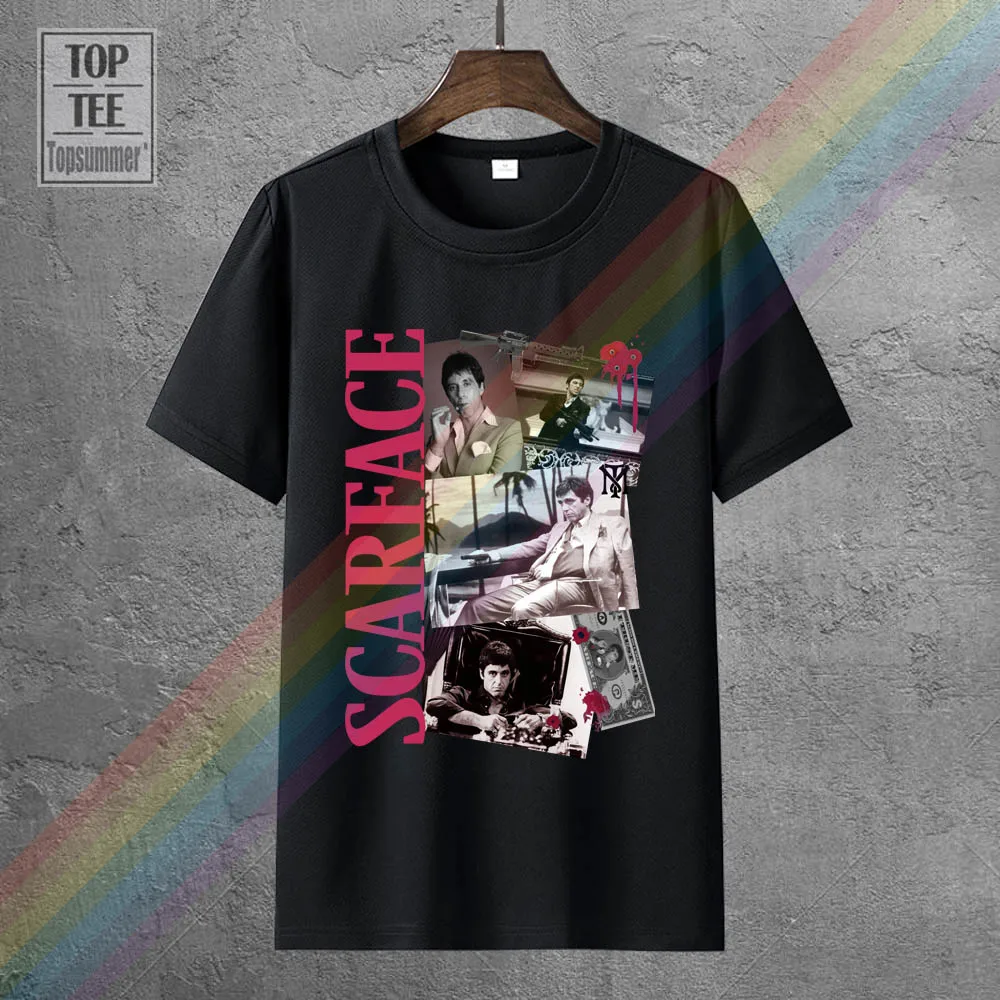 Scarface T-Shirt Tony Montana Drug Lord Manny Ribera Elvira Al Pacino T Shirts Short Sleeve Leisure Fashion
Scarface T-Shirt Tony Montana Drug Lord Manny Ribera Elvira Al Pacino T Shirts Short Sleeve Leisure Fashion