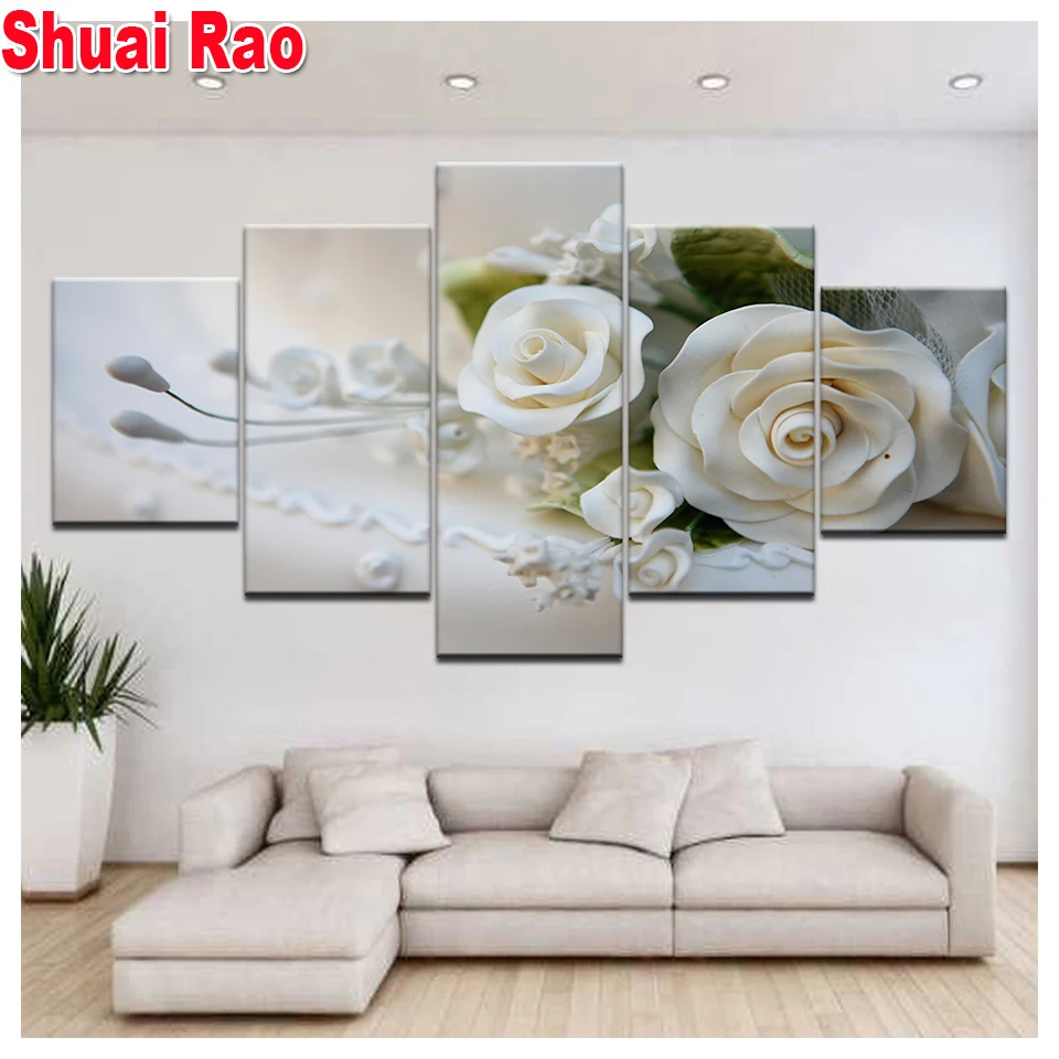 white rose diamond painting 5 Pieces full square/round drill embroidery rhinestone of picture 5d diy mosaic diamond,
white rose diamond painting 5 Pieces full square/round drill embroidery rhinestone of picture 5d diy mosaic diamond,