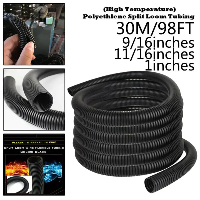 1 Piece 98ft Plastic Split Wire Loom Conduit Sleeve Tubing Cable Protection Electrical Tube Tool Parts
1 Piece 98ft Plastic Split Wire Loom Conduit Sleeve Tubing Cable Protection Electrical Tube Tool Parts