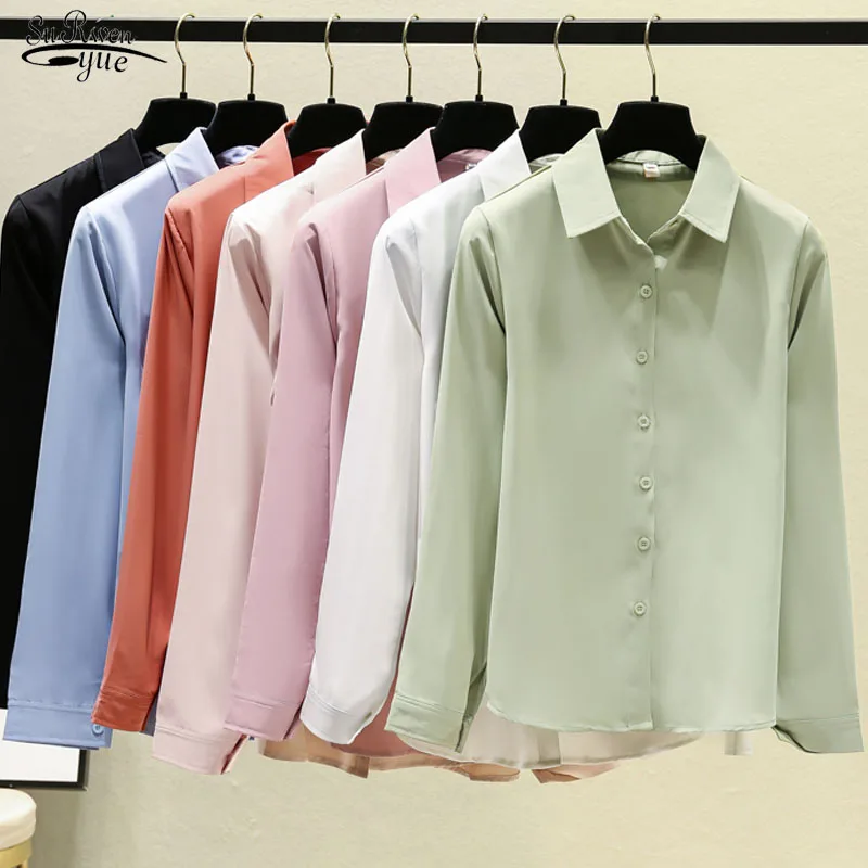 Blusas Autumn Women Tops Blouse Casual Plus Size Loose Shirts Solid 2021 Turn Down Collar Women Shirt Button Lady Clothing 9983 
Blusas Autumn Women Tops Blouse Casual Plus Size Loose Shirts Solid 2021 Turn Down Collar Women Shirt Button Lady Clothing 9983