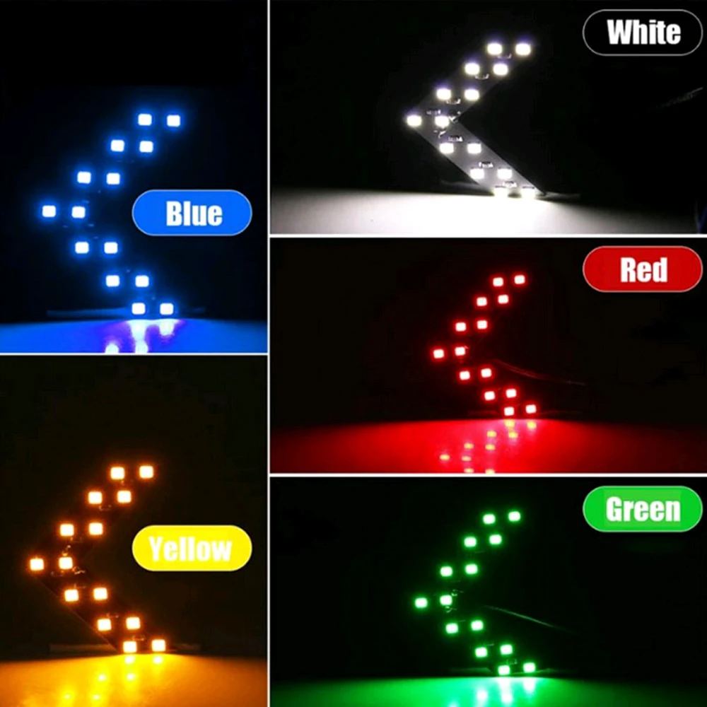 2Pcs Car Auto Side Rear View Mirror 14-SMD LED Lamp Turn Signal Light Accessories Led Lights for Car Universal 
2Pcs Car Auto Side Rear View Mirror 14-SMD LED Lamp Turn Signal Light Accessories Led Lights for Car Universal