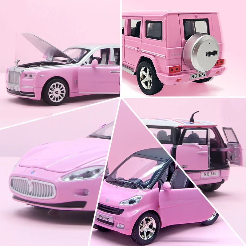 1:32 Alloy Car Pink Series Diecasts Toy Vehicles Simulation Exquisite Model Girl's Toys Gifts For Girlfriend
1:32 Alloy Car Pink Series Diecasts Toy Vehicles Simulation Exquisite Model Girl's Toys Gifts For Girlfriend