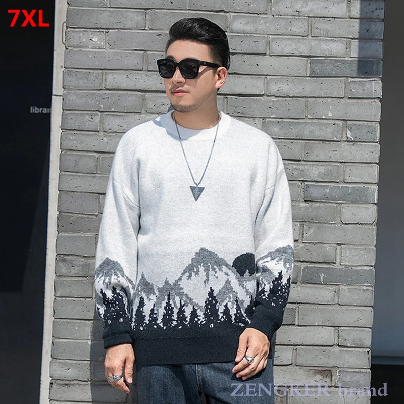 Новинка, осенне-зимние мужские свитера, Необычные вязаные свитера с круглым вырезом, очень большие пуловеры 7XL, 6XL, 5XL
Новинка, осенне-зимние мужские свитера, Необычные вязаные свитера с круглым вырезом, очень большие пуловеры 7XL, 6XL, 5XL