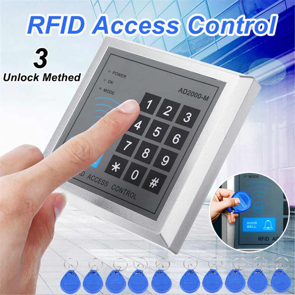 

RFID кодовый замок с технологией сканирования отпечатков пальцев Доступ Управление салфетки доступа Системы ключ декодер каналов кабельног...