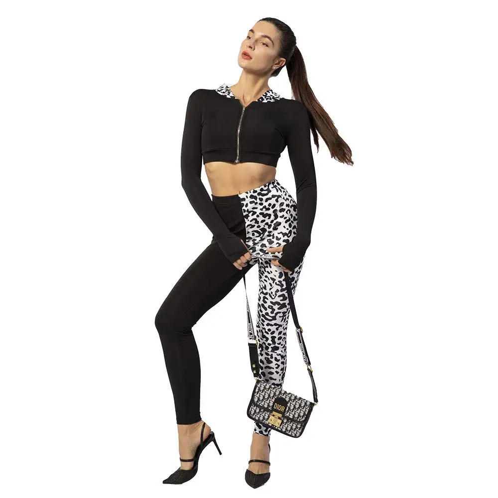 Костюм женский из 2 предметов, укороченная куртка, длинные брюки, толстовки на молнии, комплекты одежды для работы в спортзале
Костюм женский из 2 предметов, укороченная куртка, длинные брюки, толстовки на молнии, комплекты одежды для работы в спортзале