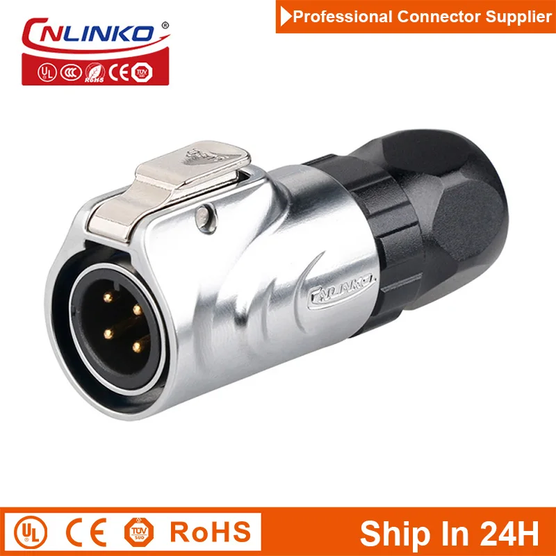 Cnlinko LP M12 4pin Metal Aviation Waterproof Power Connector Male Plug Female Socket for Industrial Medical Automobile Video
Cnlinko LP M12 4pin Metal Aviation Waterproof Power Connector Male Plug Female Socket for Industrial Medical Automobile Video