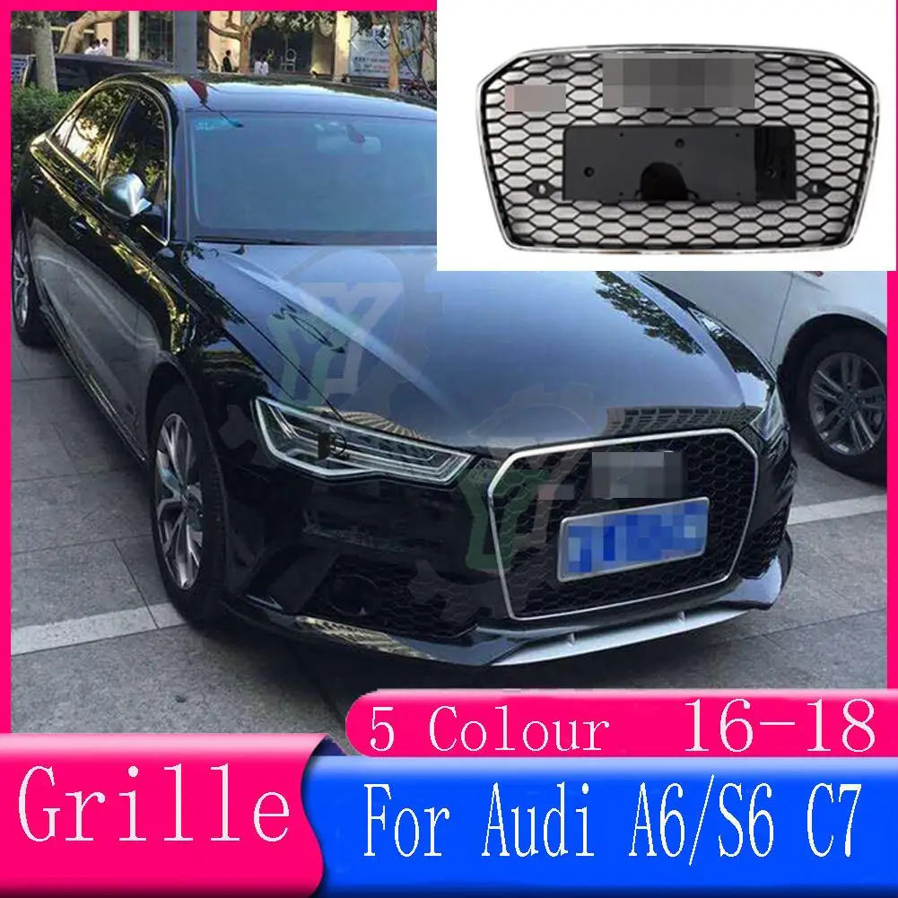 High quality Car facelift Front Bumper Grill Center Grille for Audi A6/S6 2016 2017 2018 (Refit for RS6 Style) car accessories
High quality Car facelift Front Bumper Grill Center Grille for Audi A6/S6 2016 2017 2018 (Refit for RS6 Style) car accessories
