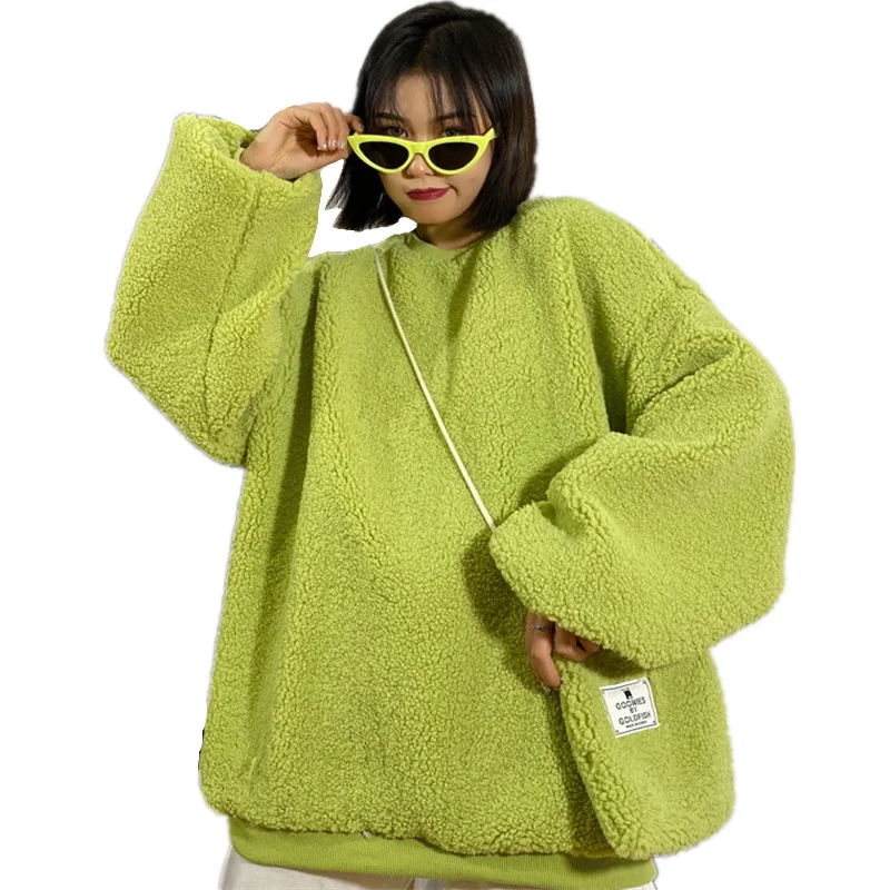 Autumn Winter Warm Fleece Hoodies Women Long Sleeves Kawaii Avocado Green Solid Sweatshirt With Matching Bag Plus Velvet Top
Autumn Winter Warm Fleece Hoodies Women Long Sleeves Kawaii Avocado Green Solid Sweatshirt With Matching Bag Plus Velvet Top
