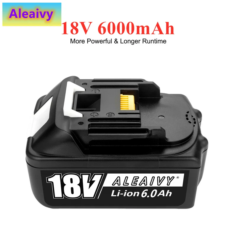 Aleaivy 18V 6.0Ah Rechargeable Battery Li-Ion Battery Replacement Power Tool Battery for MAKITA BL1880 BL1860 with charger
Aleaivy 18V 6.0Ah Rechargeable Battery Li-Ion Battery Replacement Power Tool Battery for MAKITA BL1880 BL1860 with charger