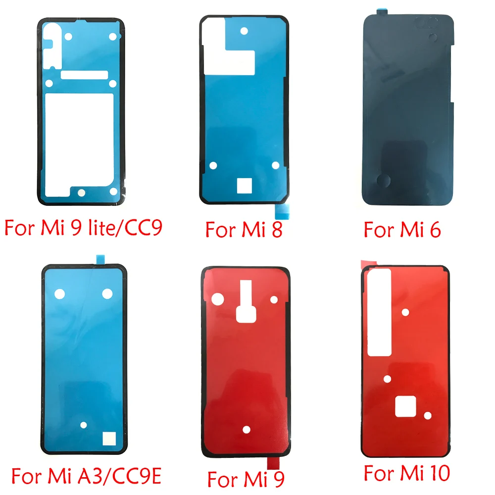 Клейкая лента на заднюю крышку корпуса аккумулятора для Xiaomi Mi 8 9 10 lite A3 CC 9e Mi8 Mi9 Pro