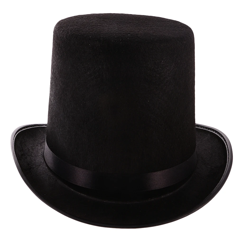 Adult Top Hat Steampunk Formal Topper Magician Master Cosplay Accessories 
Adult Top Hat Steampunk Formal Topper Magician Master Cosplay Accessories