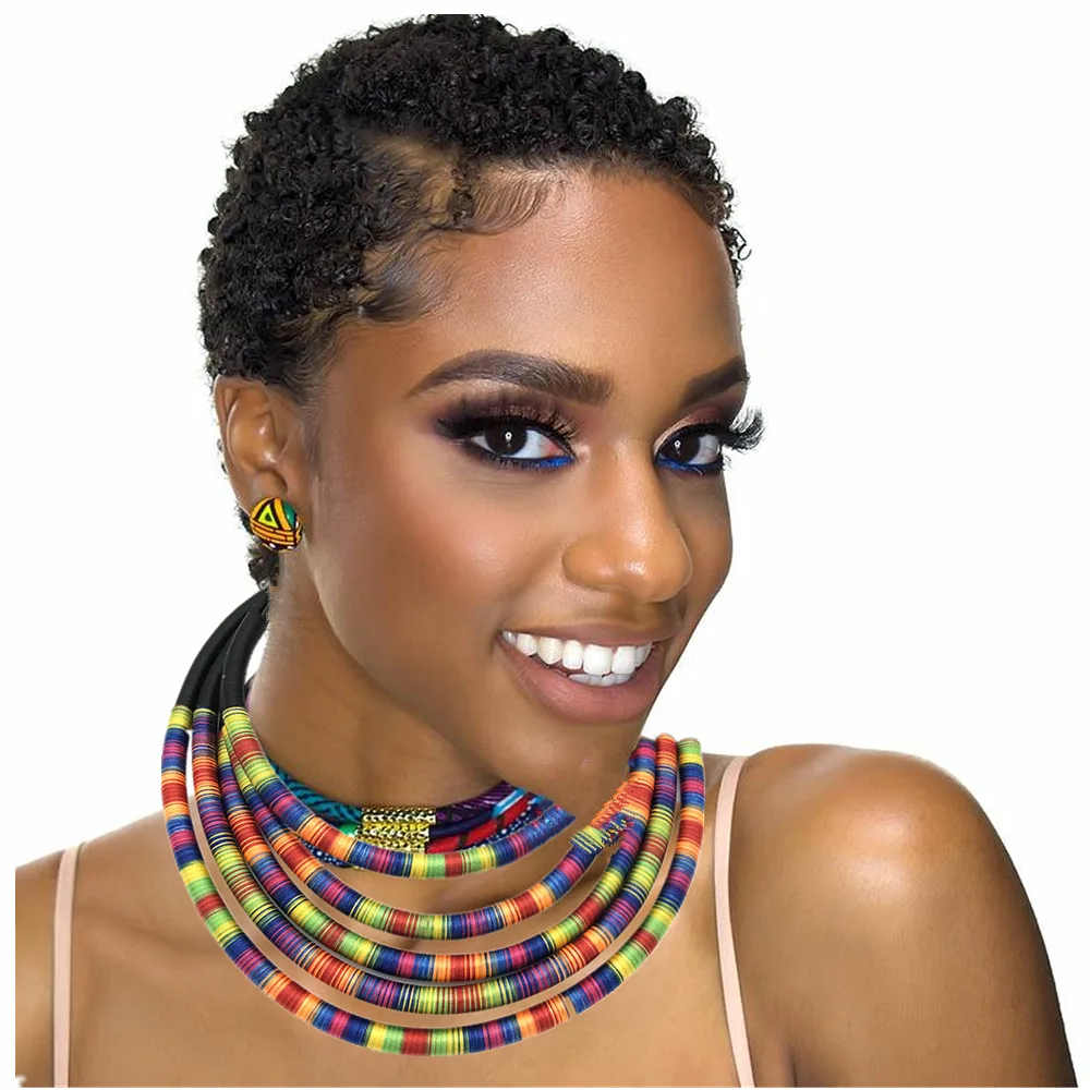 2021African style multi layer Necklace European and American knitting exaggerated Necklace Jewelry
2021African style multi layer Necklace European and American knitting exaggerated Necklace Jewelry