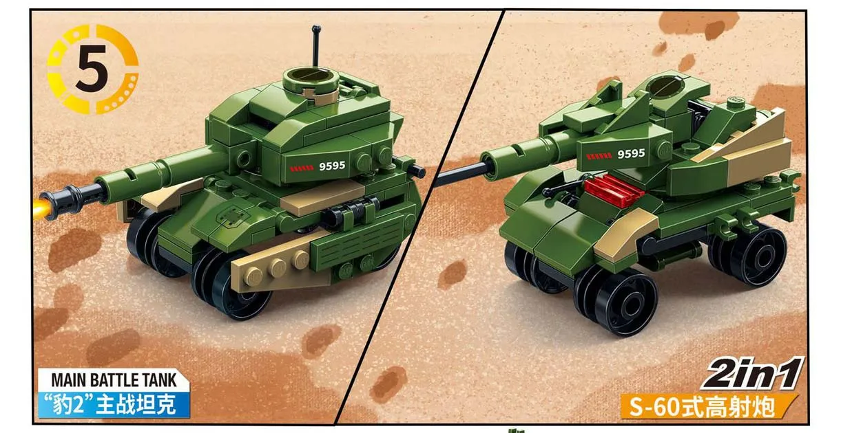 655PCS 8716 Military Tank Plane Armored Vehicles Building Blocks Bricks Set Compatible Technic Playmobil Toys For Children
655PCS 8716 Military Tank Plane Armored Vehicles Building Blocks Bricks Set Compatible Technic Playmobil Toys For Children