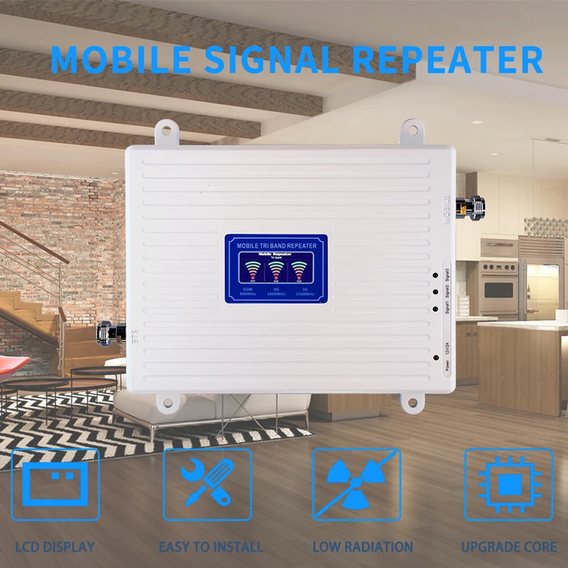 Repeater 4g Signal Booster for Mobile Phones 2g 3g 4g Gsm Signal Repeater GSM WCDMA LTE 900 1800 2100 70dB Tri Band Antenna LTE
Repeater 4g Signal Booster for Mobile Phones 2g 3g 4g Gsm Signal Repeater GSM WCDMA LTE 900 1800 2100 70dB Tri Band Antenna LTE