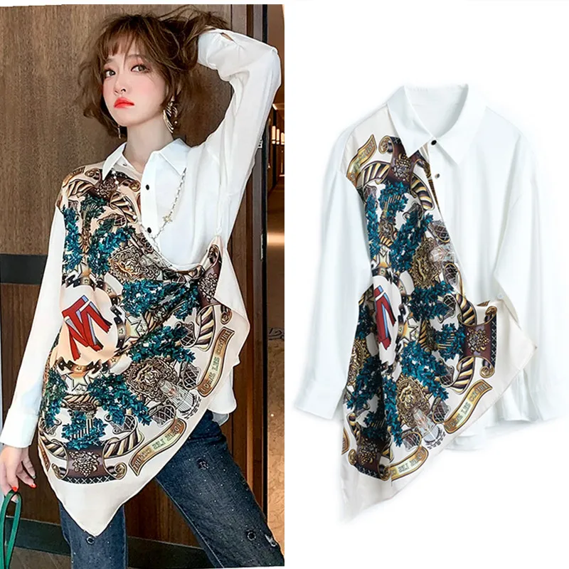 Designer New Blouse Shirts Women Tops Streetwear Vintage Retro Floral Printed Spliced Patchwork Casual Loose Woman Shirts SY050
Designer New Blouse Shirts Women Tops Streetwear Vintage Retro Floral Printed Spliced Patchwork Casual Loose Woman Shirts SY050