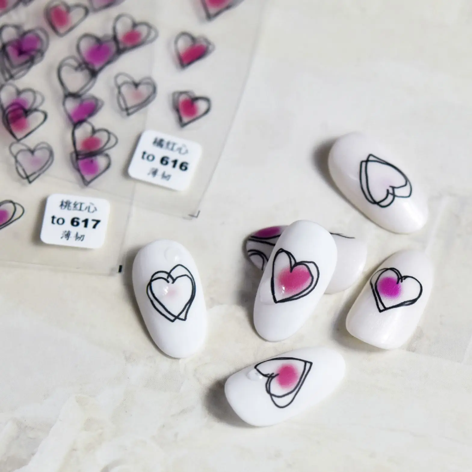 2021 Beautizon Cute Hearts High Quality 3D Engraved Nail Stickers Nail Art Decorations Nail Decals Design
2021 Beautizon Cute Hearts High Quality 3D Engraved Nail Stickers Nail Art Decorations Nail Decals Design