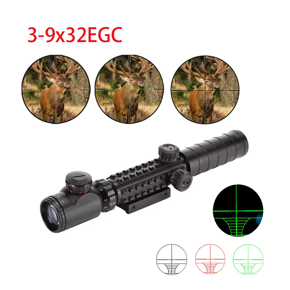 Tactical 3-9x32 EGC Riflescope Red /Green Illuminated Optic Sight Sniper Scopes Dovetail 11/20 Rail Mount For Hunting Airsoft
Tactical 3-9x32 EGC Riflescope Red /Green Illuminated Optic Sight Sniper Scopes Dovetail 11/20 Rail Mount For Hunting Airsoft
