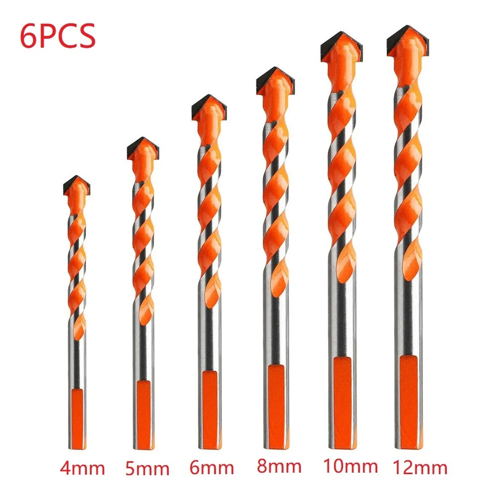 6PCS Drill Bits Construction Drill Bit Multi-functional BitsSet For Tile Glass Ceramic Marble Wood Tool
6PCS Drill Bits Construction Drill Bit Multi-functional BitsSet For Tile Glass Ceramic Marble Wood Tool