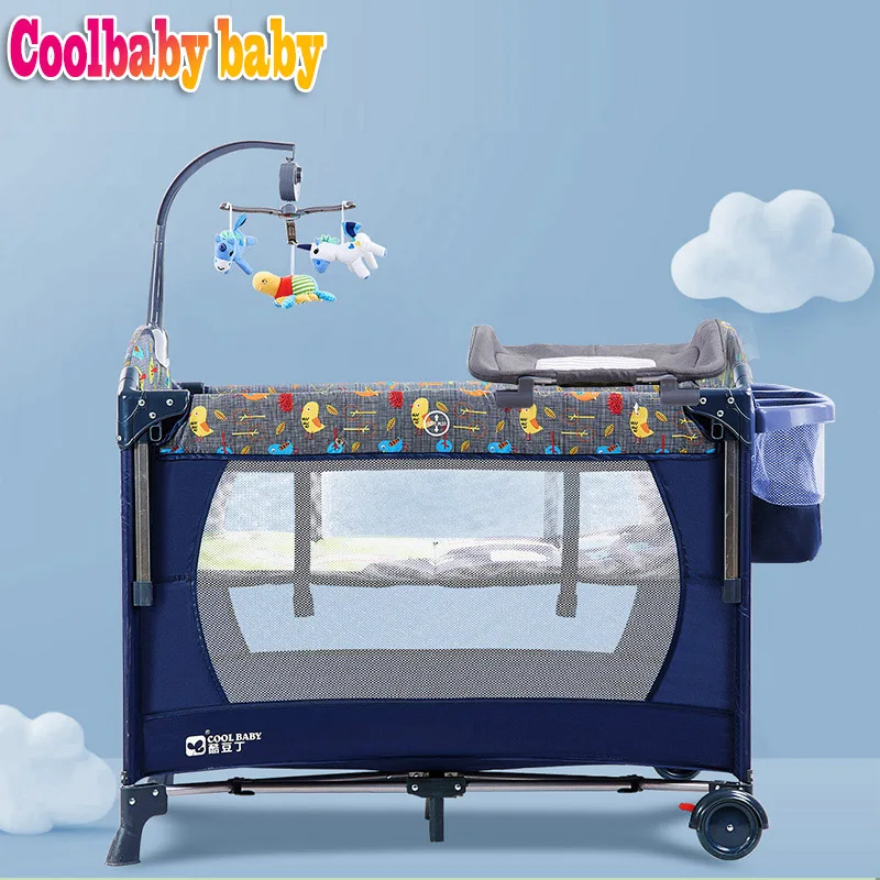 Coolbaby манеж высокое качество складная кровать для ребенка москитная сетка