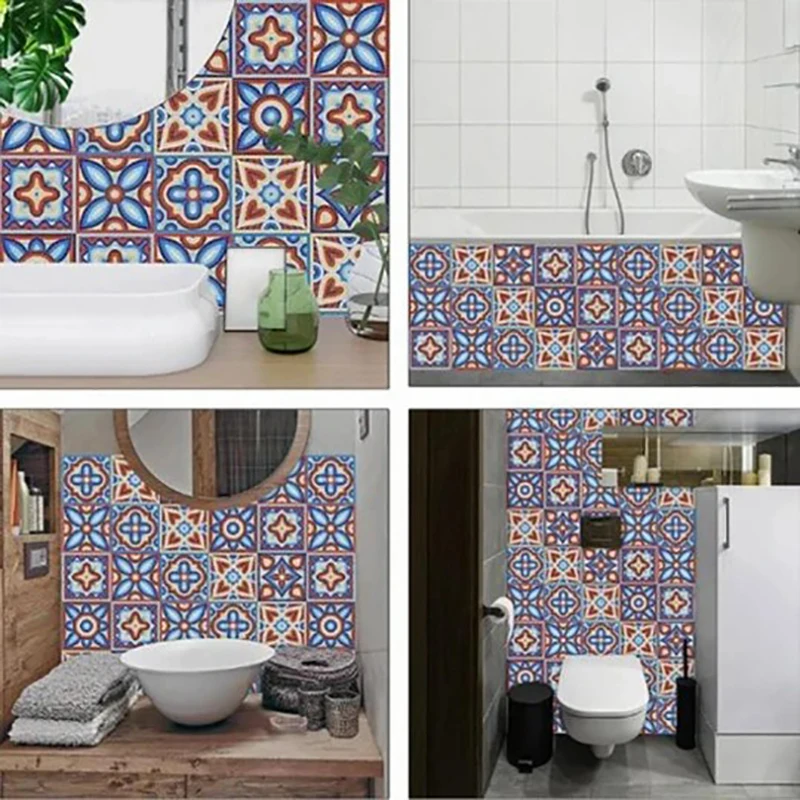 10 Pcs Ethnic Style Colorful Retro Tile Stickers Kitchen Bathroom Wall Floor Cabinet Drawer Waist Line Wall Stickers Home Decor
10 Pcs Ethnic Style Colorful Retro Tile Stickers Kitchen Bathroom Wall Floor Cabinet Drawer Waist Line Wall Stickers Home Decor