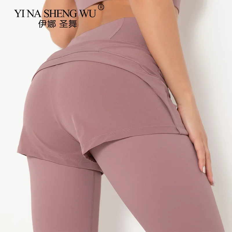 Women High Waiste Yoga Pants Fake Two Pieces Seamless Leggings High Elastic for Fitness Gym Running Exercise Tights Leggins New
Women High Waiste Yoga Pants Fake Two Pieces Seamless Leggings High Elastic for Fitness Gym Running Exercise Tights Leggins New
